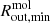 $ R_{\mathrm{out,min}}^{\mathrm{mol}} $