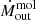 $ \dot{M}_{\mathrm{out}}^{\mathrm{mol}} $