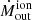 $ \dot{M}_{\mathrm{out}}^{\mathrm{ion}} $