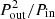 $ P_{\rm out}^2/P_{\rm in} $