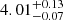 $ 4.01_{-0.07}^{+0.13} $