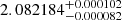 $ 2.082184_{-0.000082}^{+0.000102} $