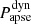 $ P_{\mathrm{apse}}^{\mathrm{dyn}} $