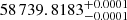 $ 58\,739.8183_{-0.0001}^{+0.0001} $