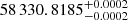 $ 58\,330.8185_{-0.0002}^{+0.0002} $
