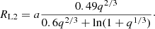 $$ \begin{aligned} R_{\rm L2}=a \frac{0.49 q^{2/3}}{0.6q^{2/3}+\ln (1+q^{1/3})}\cdot \end{aligned} $$