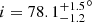 $ i = 78.1{^{+1.5}_{-1.2}}^\circ $
