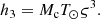 $$ \begin{aligned}&h_3 = {M_{\rm c}} T_{\odot } \varsigma ^3. \end{aligned} $$
