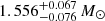 $ 1.556^{+0.067}_{-0.076} \, {M}_{{\odot}} $