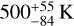 $500_{ - 84}^{ + 55}{\rm{K}}$
