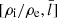 $ [\rho_{\mathrm{i}}/\rho_{\mathrm{e}}, \bar{l}] $