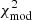 $ \chi^2_{\rm mod} $