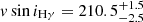 $ v\,{\sin}\,i_\mathrm{H{\gamma}}=210.5^{+1.5}_{-2.5} $