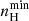 $ n_{\mathrm{H}}^{\mathrm{min}} $