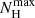 $ N_{\mathrm{H}}^{\mathrm{max}} $
