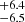 $ ^{+6.4}_{-6.5} $