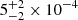$ 5^{+2}_{-2}\times10^{-4} $