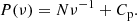 $$ \begin{aligned} P(\nu )=N \nu ^{-1}+C_{\rm p}. \end{aligned} $$