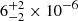 $ 6^{+2}_{-2}\times10^{-6} $