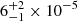 $ 6^{+2}_{-1}\times10^{-5} $