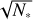 $\[\sqrt{N_*}\]$