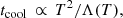 $$ \begin{aligned} t_{\rm cool}\,\propto \,T^2/\Lambda (T), \end{aligned} $$