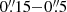 $ 0{{\overset{\prime\prime}{.}}}15{-}0{{\overset{\prime\prime}{.}}}5 $