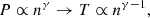 $$ \begin{aligned} P \propto n^{\gamma } \rightarrow T \propto n^{\gamma -1} , \end{aligned} $$