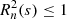 $ R_n^2 (s) \leq 1 $