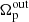 $ \Omega_{\mathrm{p}}^{\mathrm{out}} $