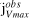 ${\rm{j}}_{V\,max}^{obs}$