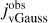 $j_{{\rm{vGauss}}}^{{\rm{obs}}}$