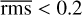 $\overline {{\rm{rms}}} &gt; 0.2$