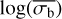 $\log \left( {\overline {{\sigma _{\rm{b}}}} } \right)$