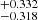 $ ^{+0.332}_{-0.318} $