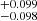 $ ^{+0.099}_{-0.098} $