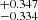 $ ^{+0.347}_{-0.334} $