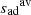 $ {s_{\mathrm{ad}}}^{\mathrm{av}} $