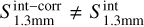 $\[S_{1.3 \mathrm{mm}}^{\mathrm{int}-\text {mrr }} \neq S_{1.3 \mathrm{mm}}^{\mathrm{int}}\]$