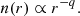 $$ \begin{aligned} n(r) \propto r^{-q} . \end{aligned} $$