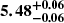 $ \boldsymbol{5.48^{+0.06}_{-0.06}} $