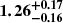 $ \boldsymbol{1.26^{+0.17}_{-0.16}} $