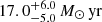 $ 17.0^{+6.0}_{-5.0}\,{{M}_{\odot}\,\mathrm{yr}} $