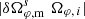 $ \lvert\delta\Omega^s_{\varphi,{\rm m}} \,\,\Omega_{\varphi,\,i}\rvert $