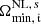 $ \Omega_{\mathrm{min},\,\mathfrak{i}}^{\mathrm{NL},\,s} $