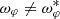 $ \omega_\varphi \neq \omega_\varphi^* $