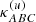 $ \kappa^{(u)}_{ABC} $