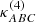 $ \kappa_{ABC}^{(4)} $
