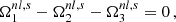 $$ \begin{aligned} \Omega _1^{nl,s} - \Omega _2^{nl,s} - \Omega _3^{nl,s} = 0\,, \end{aligned} $$
