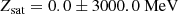 $$ \begin{aligned}&Z_{\rm sat} = 0.0 \pm 3000.0 \ \mathrm{MeV} \end{aligned} $$